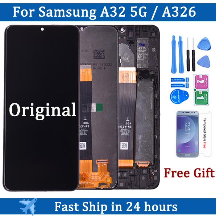 6.5"Original LCD For Samsung Galaxy A32 5G A326 LCD with frame Touch