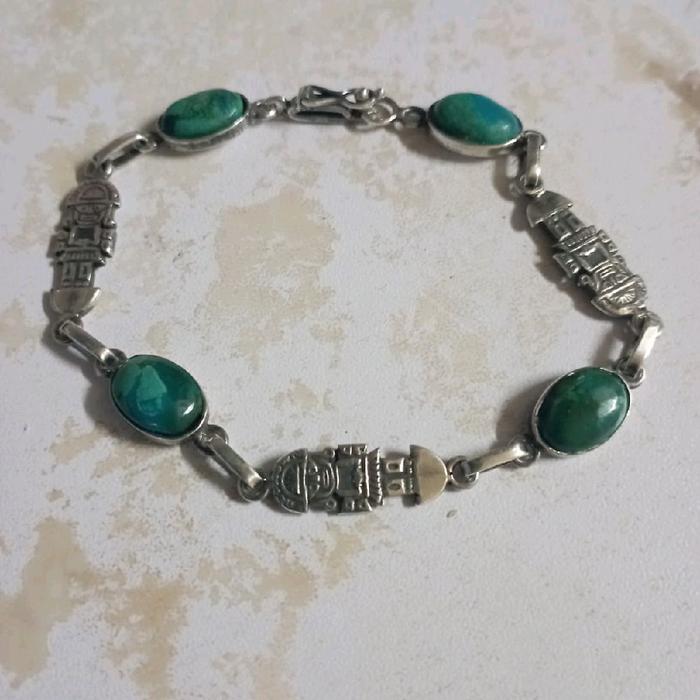 gelang perak vintage/gelang perak motif