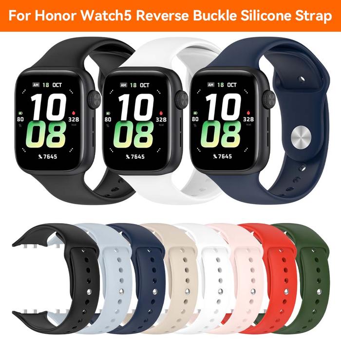 New Silicone Strap For Honor Watch 5 Replacement Wristband Watchband For Honor Watch5 Sport Bracelet
