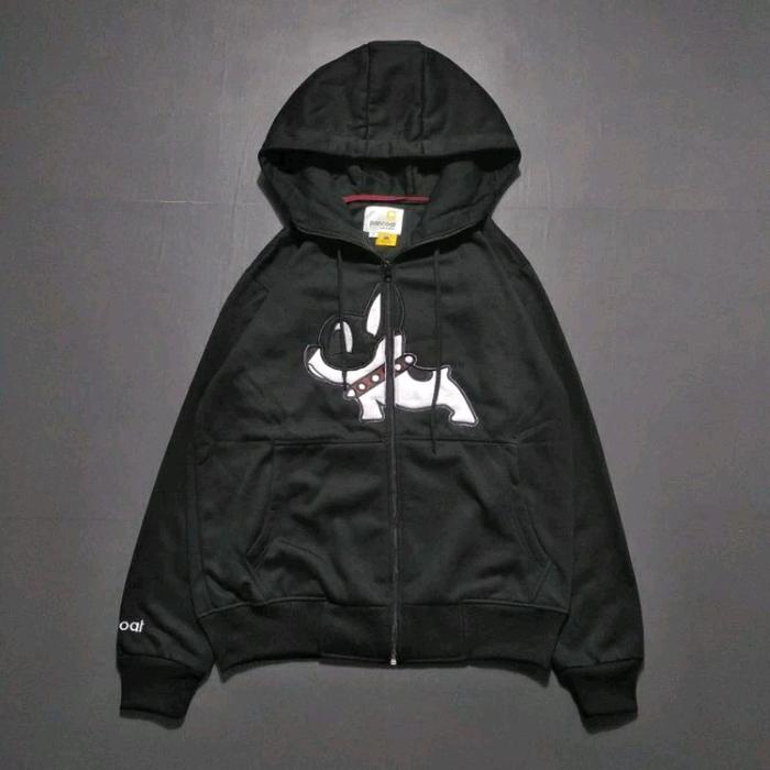 Hoodie Pancoat Bordir DOG Black Premium Unisex