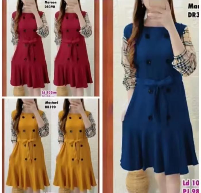 TUNIK wanita Merin tunik /tunik wanita remaja dan dewasa Midi Nyaman Panjang