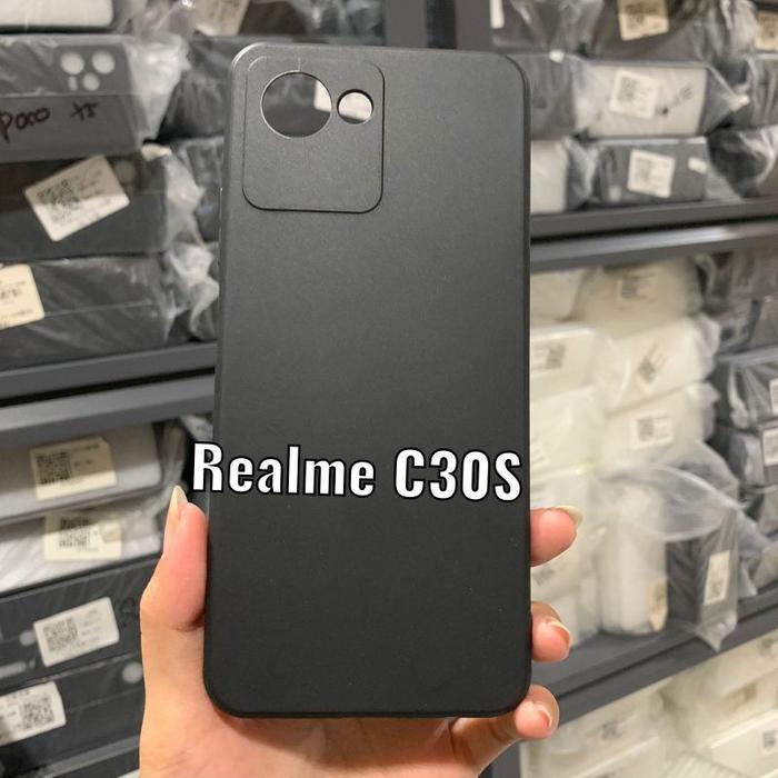 Premium BLACK Case REALME C35 C31 C30 C30S C55 C53 Casing Hitam Protect Camera Softcase Black High Q
