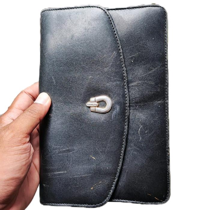 Dompet Clutch Kulit Vintage Guy Laroche Paris