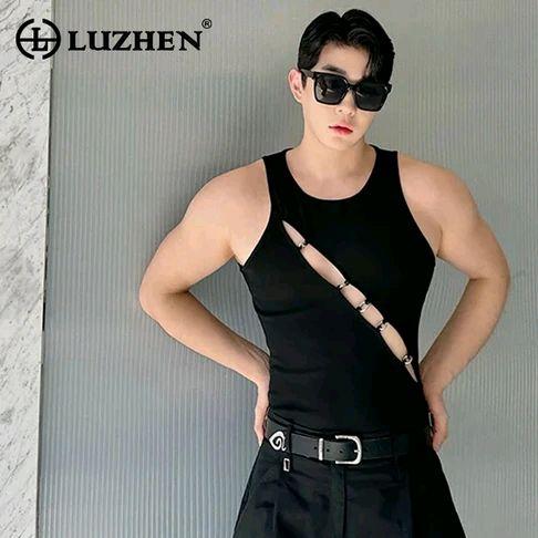 Singlet Pria Sobek Sambungan Ring& Elastis