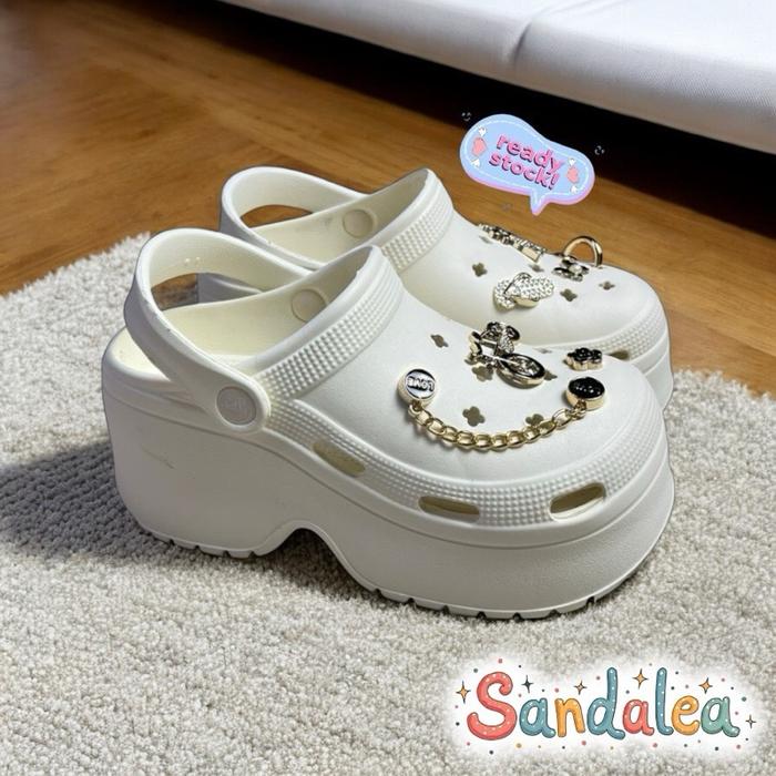 Sandal Clog Baim Wanita Cantik Trendi Eiffel Jibitz Terbaru 819-I