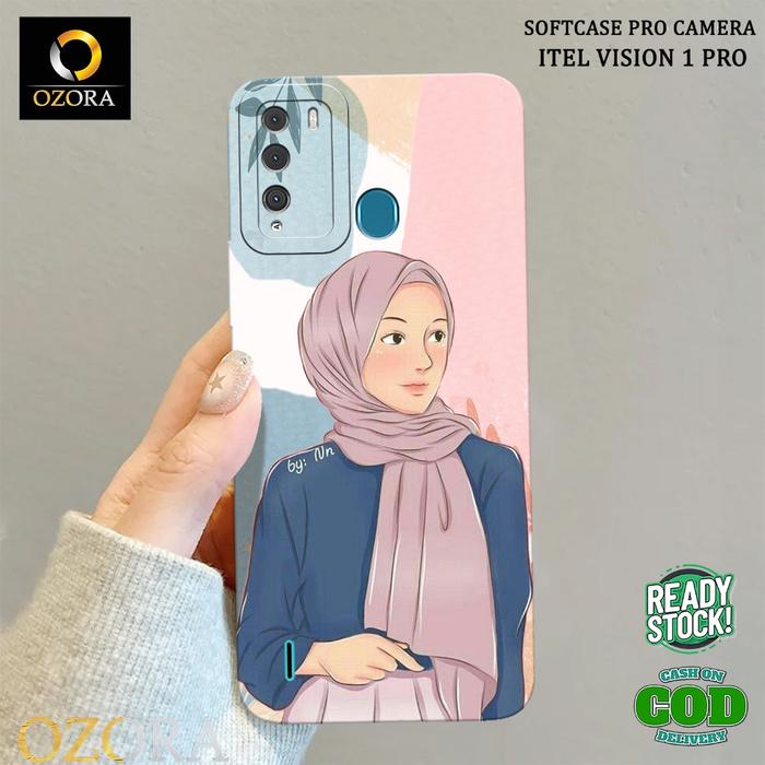 OZORA - Softcase Hp ITEL VISION 1 PRO Terbaru - Fashion Case HIJAB - Case Hp ITEL VISION 1 PRO - Cas