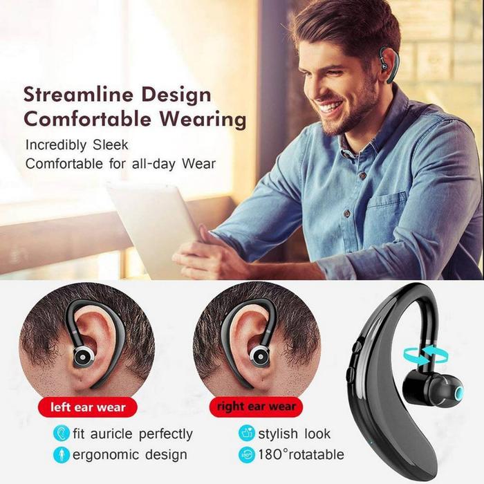 Headset Bluetooth Android Headset Handsfree Earphone Bluetooth Wireless Tanpa Kabel S109