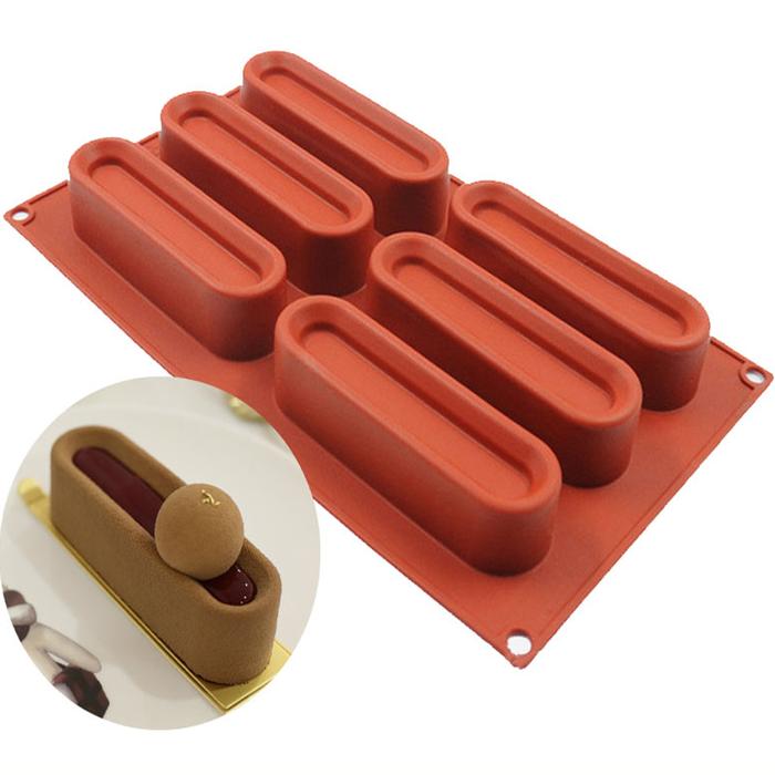 Mousse Mold Silicone Food Strip Shaped Cake Tray DIY Mousse Series