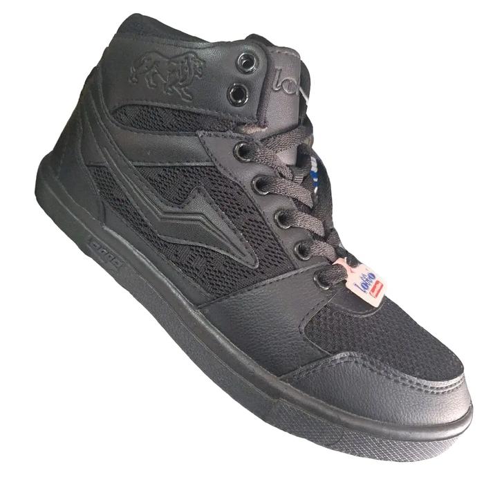 sepatu sneakers anak/sekolah hitam Loggo