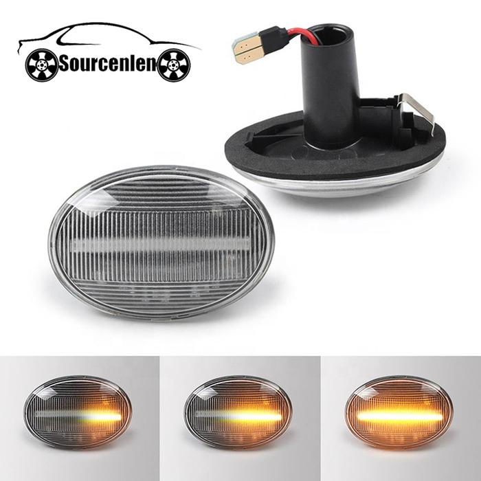 2pcs Flowing Side Repeater Lamp Dynamic LED Side Marker Light