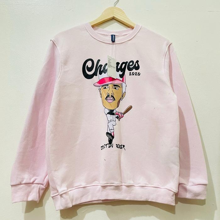 CREWNECK CHANGES 2020 JUSTIN BIEBER - PINK