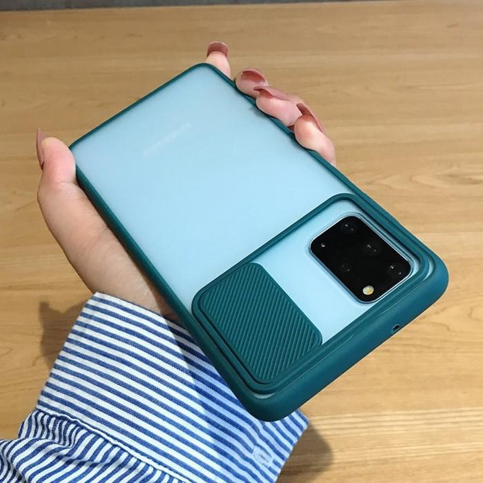 CASE SAMSUNG A51 CASING HARDCASE PELINDUNG KAMERA SLIDE DOVE