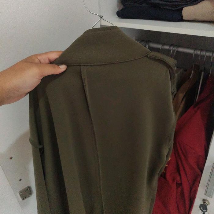 Blazer Muslim Hijau Army Wanita Fashion Hijab Muslim