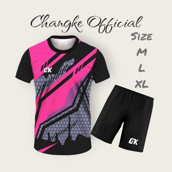 1 Set Jersey Bulutangkis Kaos Badminton Jersey Volly Kaos Team Kaos Volly Jersey Futsal Kaos Futsal 