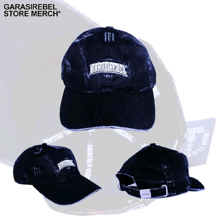 Original Polocaps Hat Garasi Rebel Washing  indonesian subculture x garasi rebel distro x topi bisbo