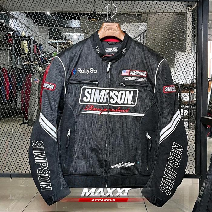 Jaket motor Simpson rollyGo| Rollygo NSM 2003 | Jaket riding pria | Original Simpson