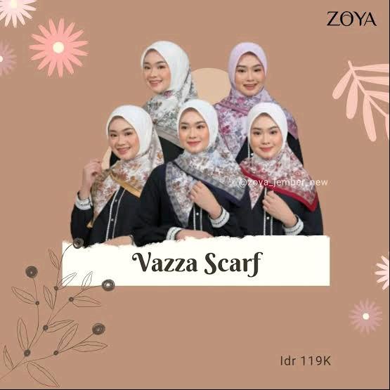 vazza scarf zoya - original zoya kerudung segiempat