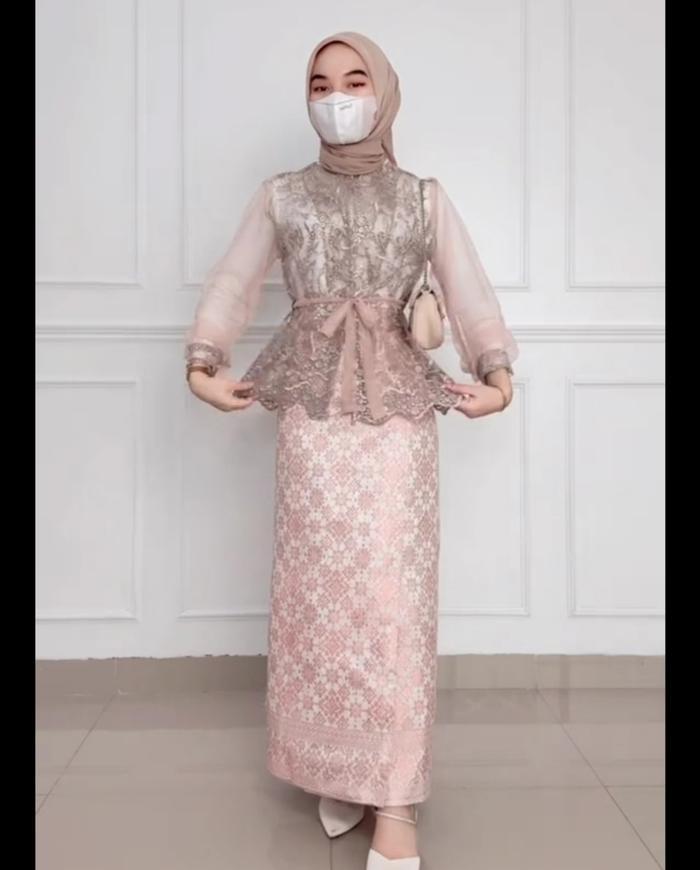 Rami Wrap Outer Kerah Kimono Outer Tille Ribbon Outer Organza Pita Outer Tulle Outer Brukat Outfit K