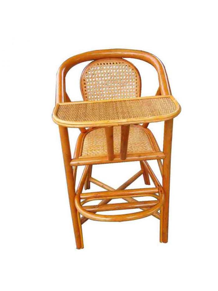 Real Rattan Children's Dining Chair Baby Chair Baby Dining Chair