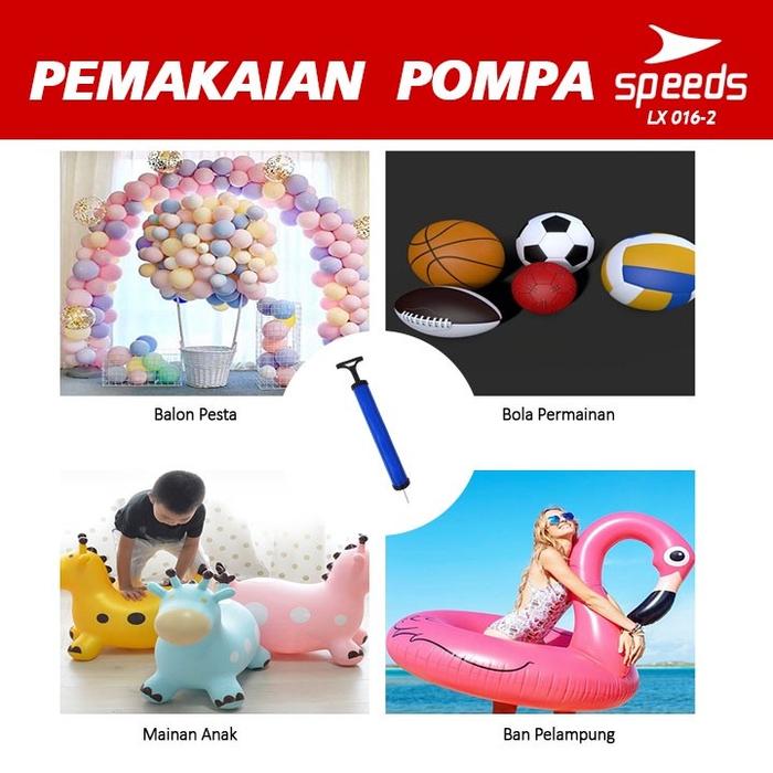 SPEEDS Pompa Sepeda / pompa bola / pompa ban. / Pompa multifungsi Pompa Angin 016-2