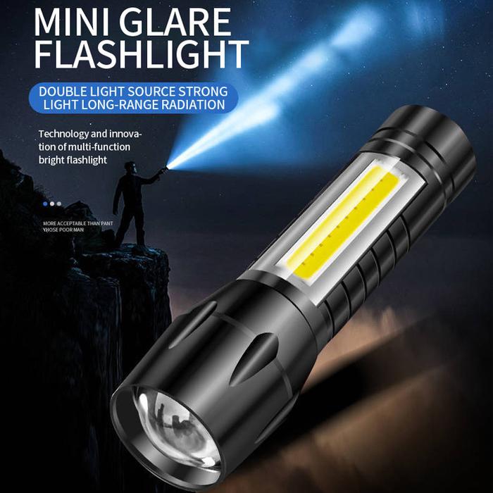 Multifunctional Mini Flashlight 511/513cob Side Light USB Charging