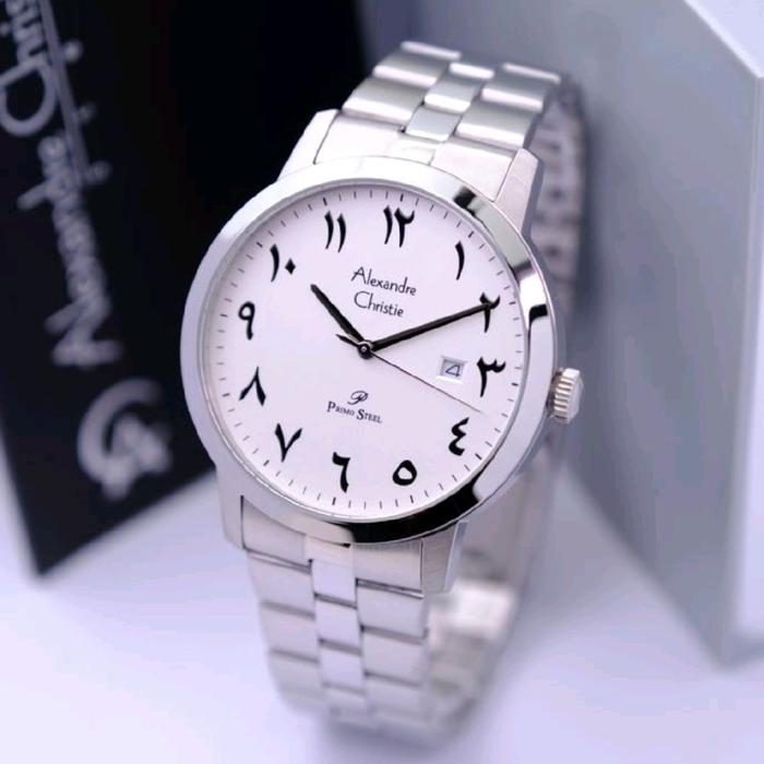 Jam Tangan Pria Original Alexandre Christie AC1007MD Angka Arab