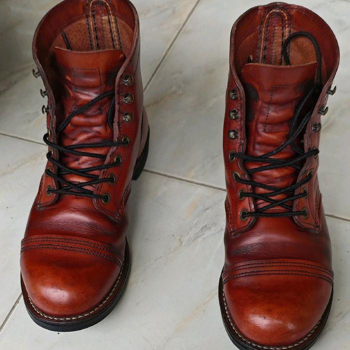 Red Wing 8119 Iron Ranger Oxblood Made in USA size 8 D