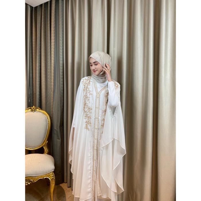 Ready Stok Kaftan Gamis GHINA (Free Inner Belt & Turban) Kaftan Lebaran Kaftan Kondangan Kaftan Mewa