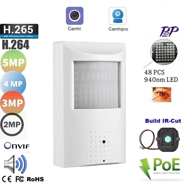 Mini WiFi Camera Invisible Audio 2MP/5MP HD Indoor PIR Style Hidden