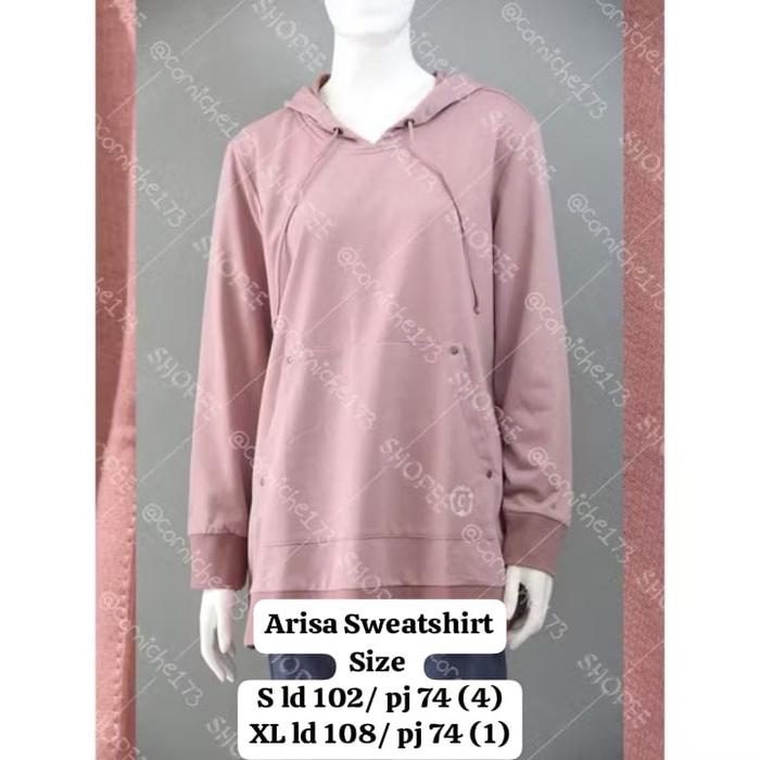 Sweater Corniche hoodie  corniche motif bunga salur