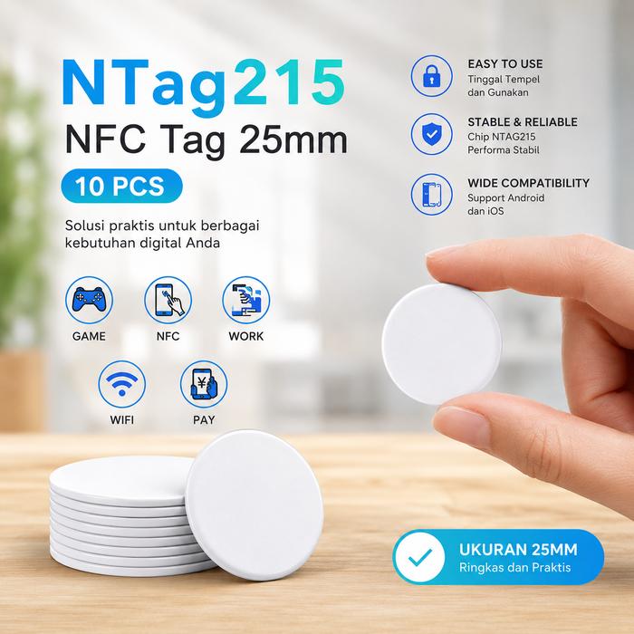 Grand Mall - Stiker NFC RFID | NFC Tag Sticker | Smart Access Card