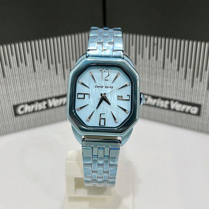 JAM TANGAN WANITA CHRIST VERRA CV 71636L-1B L BLU Analog