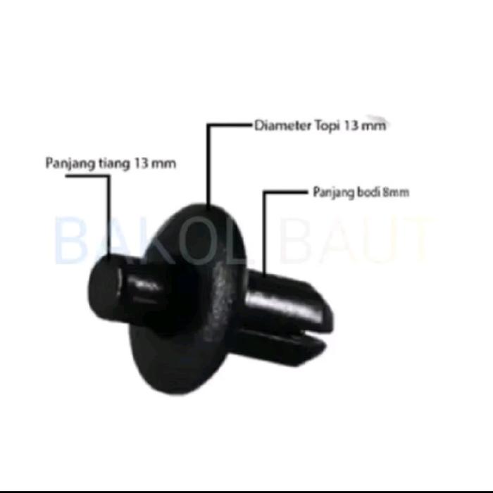Baut Kancing Nmax/Klip Plastik Rived Body Yamaha Nmax