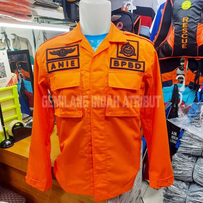 Kemeja PDL BPBD Bordir Bahan Drill