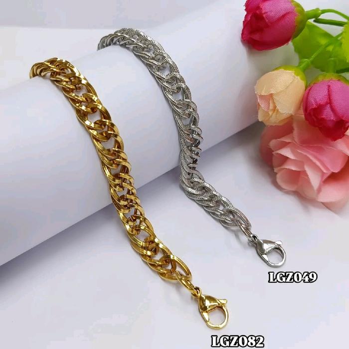 (LGZ49-82) Gelang Sisik Naga | Gelang Tangan | Gelang Cowok | Gelang Cewek | Titanium Bracelets