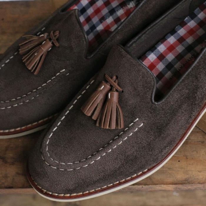 Sepatu Timberland tassel loafer size 7 no Alden chrome hearts Grant Stone John Lobb Crockett & Jones