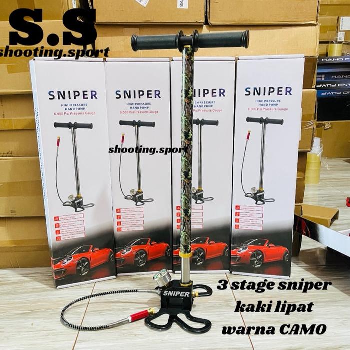 Pompa pcp 3 stage 6000 psi SNIPER CAMO,Pompa pcp 3 Stage Sniper,Produk import
