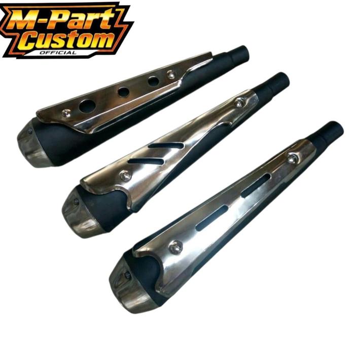 KNALPOT COVER JAPSTYLE MOTOR CUSTOM UNIVERSAL ban ring lengkap