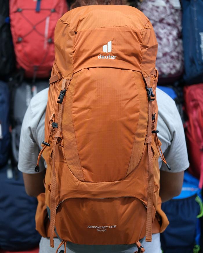 Tas Carrier Deuter Aircontact Lite 50 +10 Liter Camping Hiking / Ransel Keril Gunung