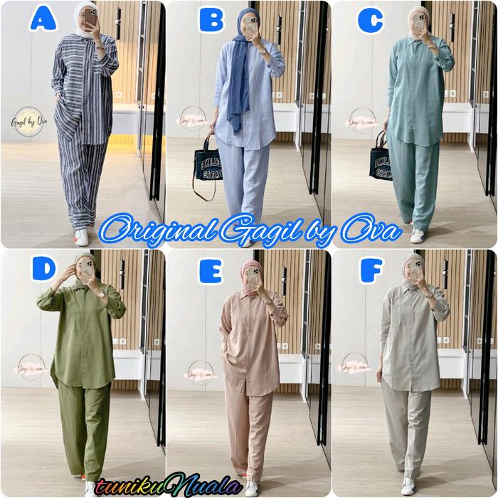 SURINALA SET 5 dan 6 LINEN PREMIUM ORIGINAL GAGIL BY OVA