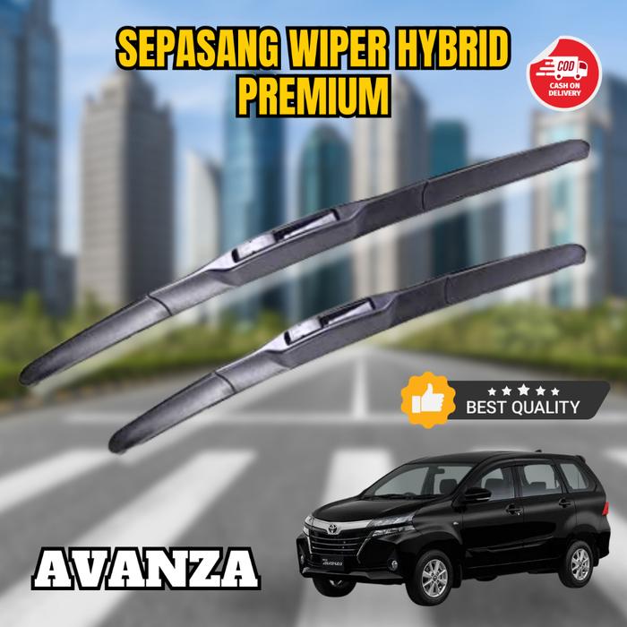 Wiper Hybrid Mobil Toyota Avanza Sepasang 2004-2015 Dan Model Terbaru