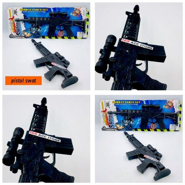 Mainan Anak Tembakan Sound Gun Electric Tembakan Mp5K 62Cm