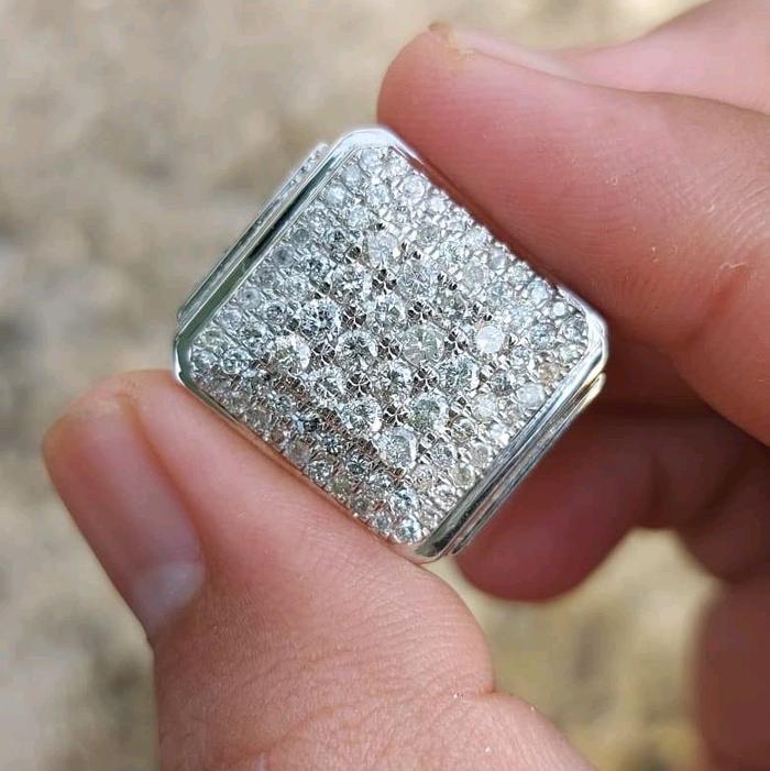 Cincin big pria berdompet tebal bos boss 0,81ct 1520n