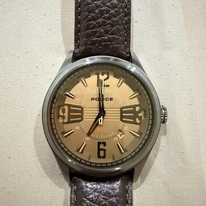 Jam Tangan Police 13453J Original Second, strap sesuai gambar (yang asli sudah rusak)