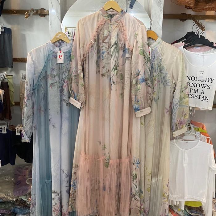 Gamis ceruty motif / Gamis ceruty premium