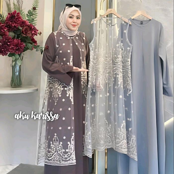 MEYRA ABAYA ORI AKU KARISSA / ABAYA OUTER BROKAT ORI AKU KARISSA