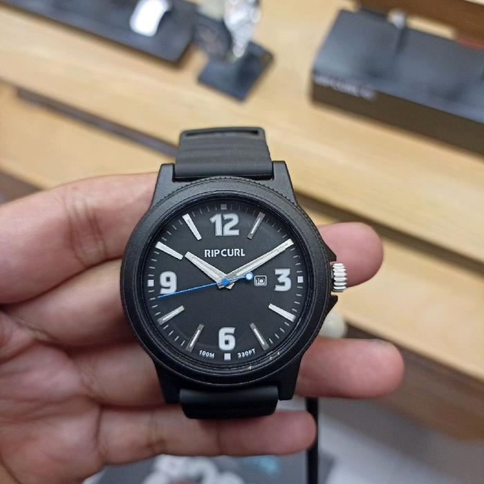 Jam Tangan Pria Rip Curl Original Men Daze ABS PU Watch Black