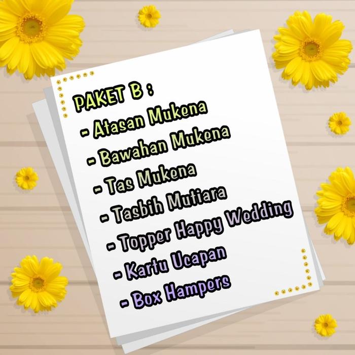 Hampers Mukena | Hampers Ultah | Kado Ultah | Kado Murah