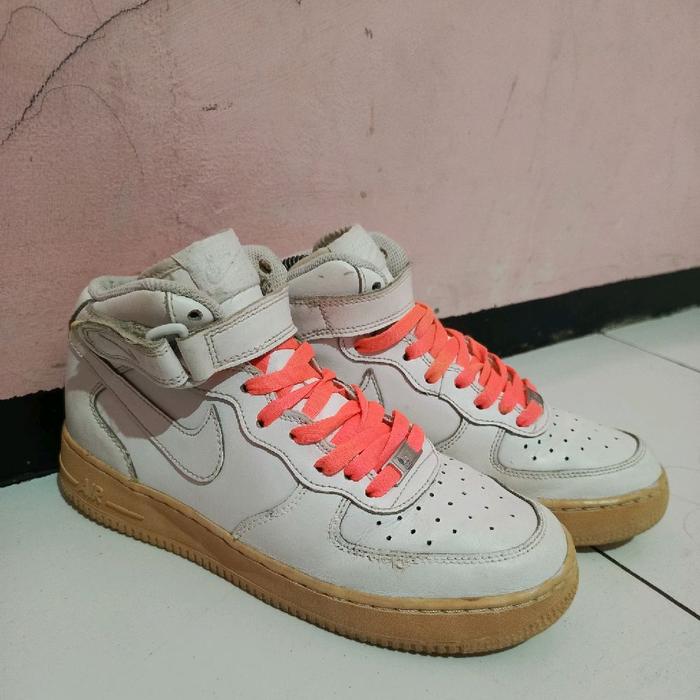 Sepatu Sneakers π!k£ Af1 mid 06 triple white size - 40