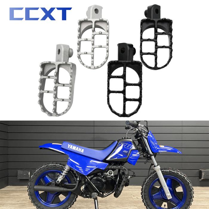 Motorcycle Foot Pegs Pedal For Yamaha PW50 PW80 TW200 PW 50 80 TW 200